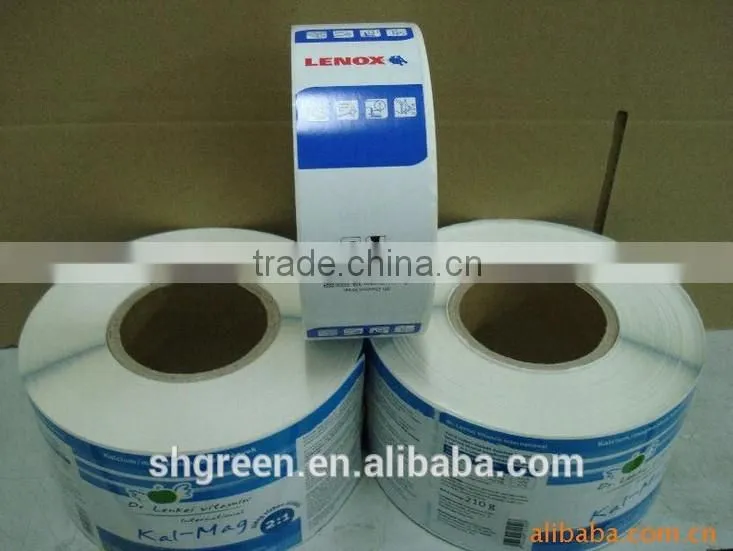 Cheap self-adhesive printing sticker roll for apparel