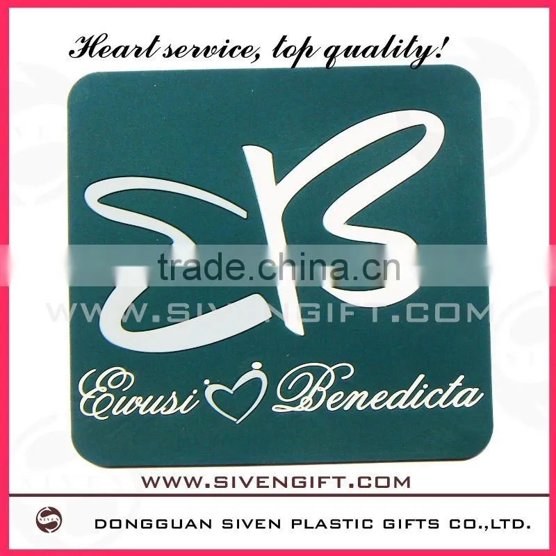 2011 new design soft pvc coaster with high quality