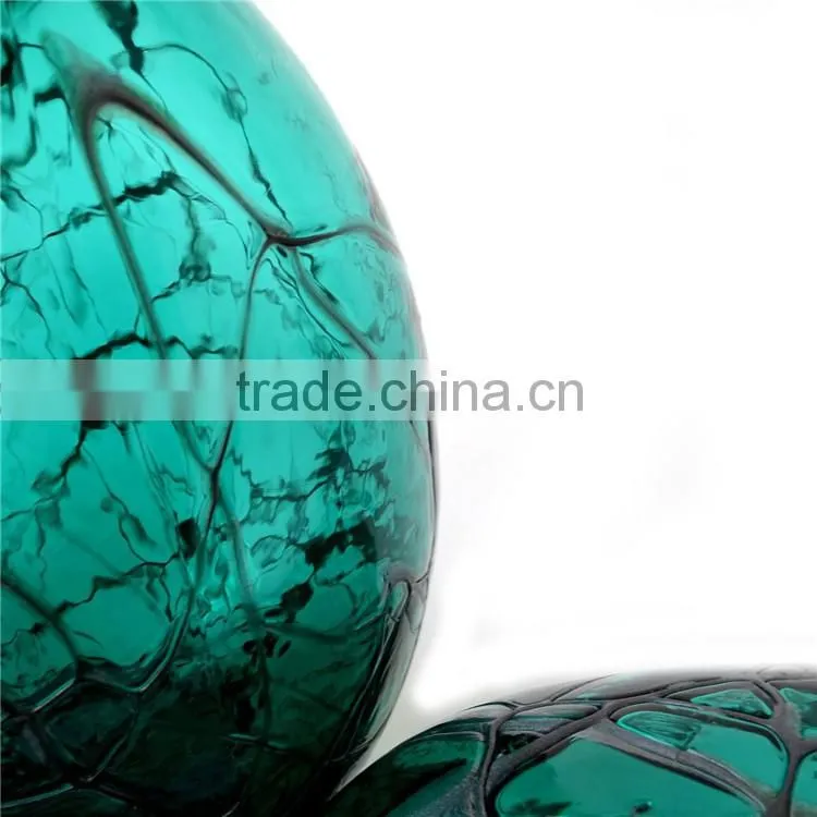 European style creative forest green handmade art glass vase ,Unique design tall glass vase for wedding decoration