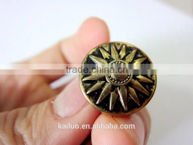 brush brass color jeans button