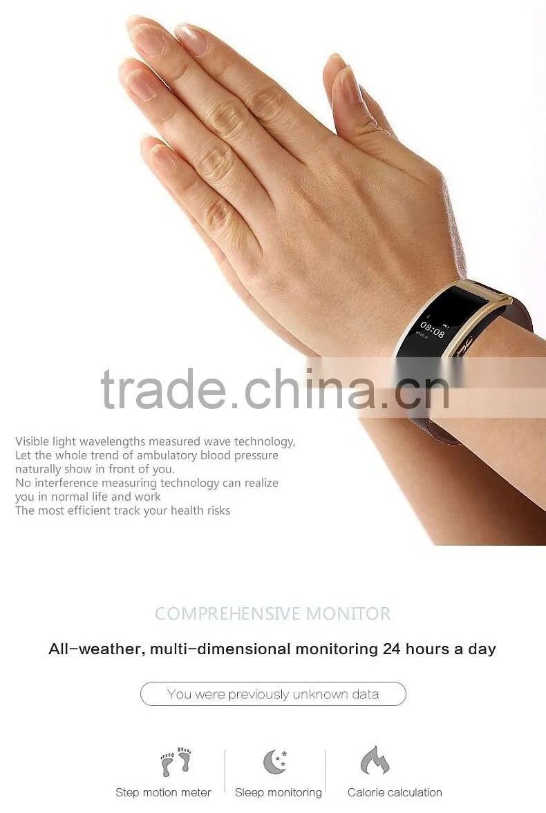 High quality new smartband CK11 with heart rate and blood pressure monitor fitness traker