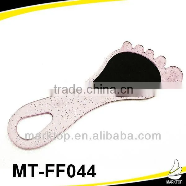 Cute purple foot shape sandpaper foot file