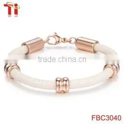 stainless steel geniune leather bracelet pokemon go bracelet