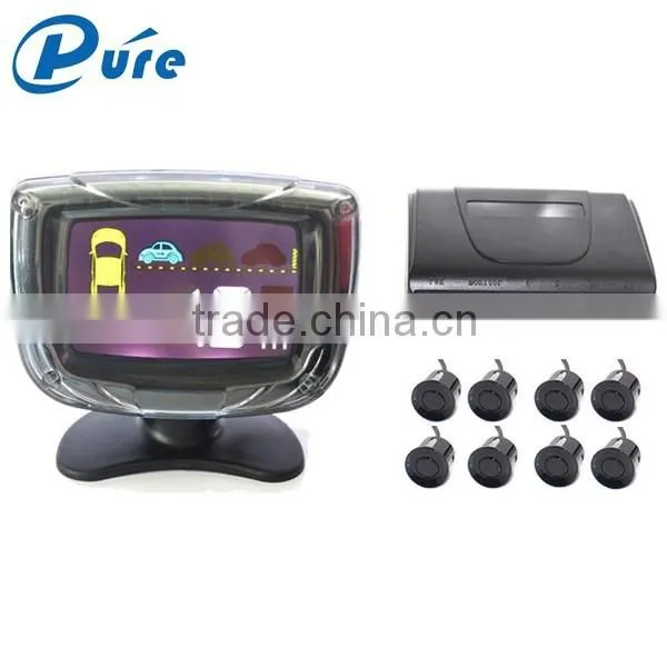 LCD Display Car Parking Sensor Reverse Backup Radar System with 8 Sensors