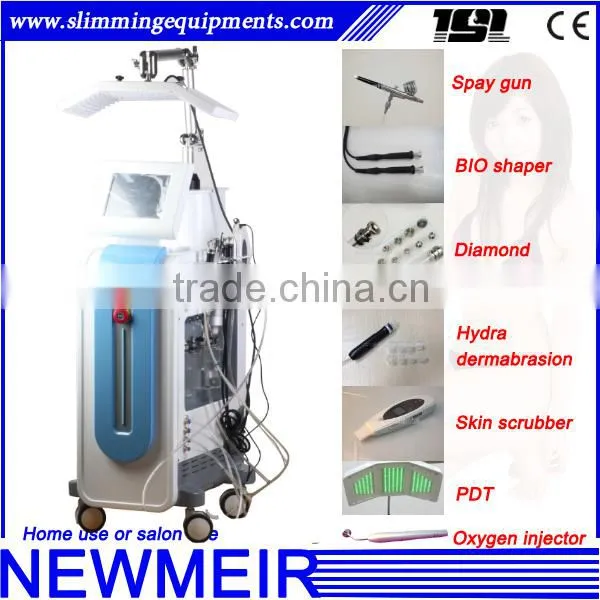 Professional Skin Scrubber Oxygen Injection Oxygen Aqua Peel Microdermabrasion System/ Hydro care facials skin machine