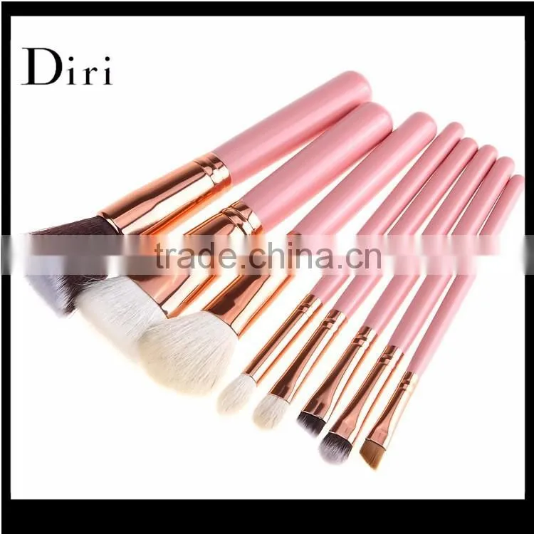 Private Lable New Fashion girls Pink Makeup Brush Set