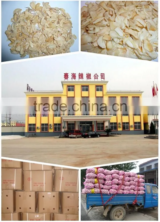 2015 new chinese dehydrated garlic spice garlic flake without root