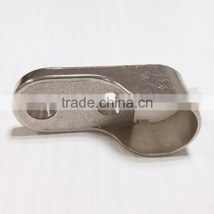 Furniture Hardware Oval Wardrobe Tube Holder Bracket