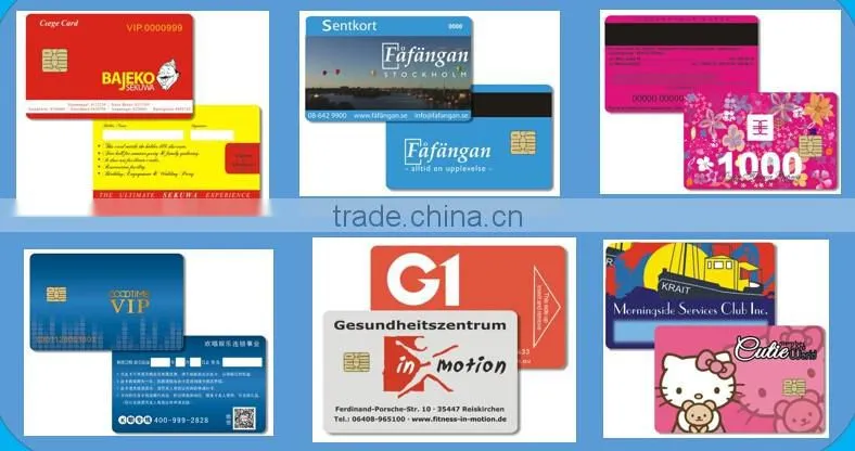 full CMYK printing plastic smart pvc card with FM4442/ FM4428 chip