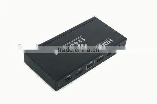 4 HDMI Splitter Support 3D HDMI 1.4 up to 1080P All in One