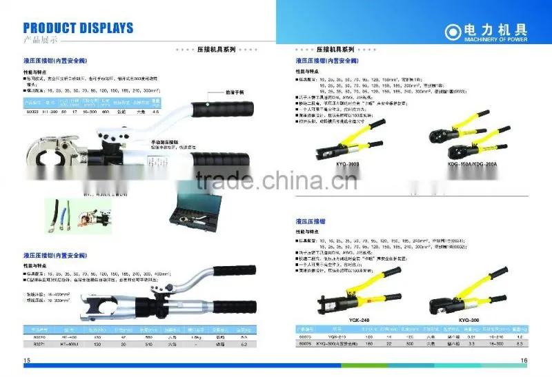 CYQ-430 Hand Hydraulic Cable Lug Crimping tool