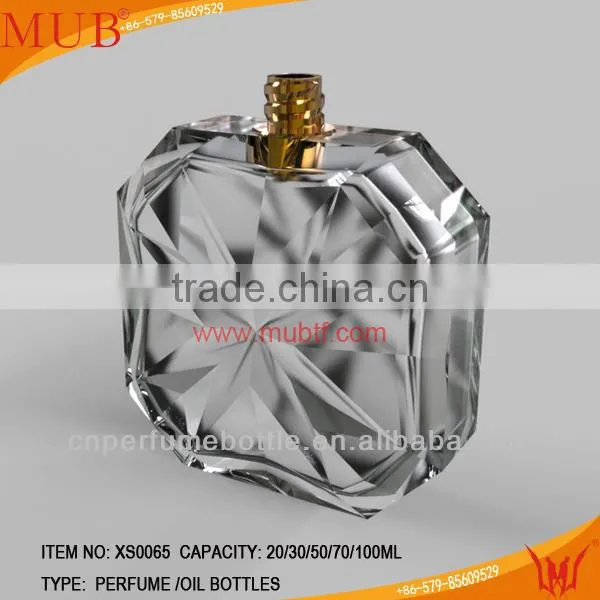 New designal crystal glass perfume bottle