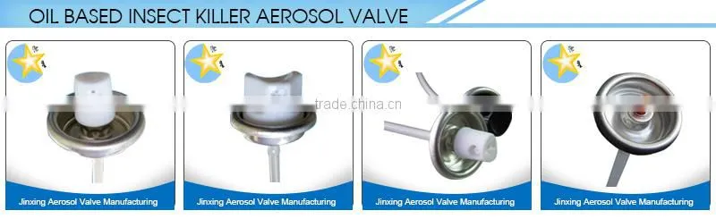 Hair spray aerosol valve