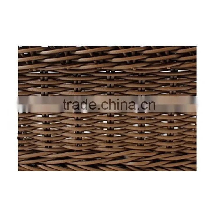 S&D Round Black Plastic Kitchen Storage Basket