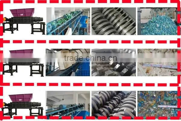Philippines twin shaft 37kw waste tin can shredding machine small model