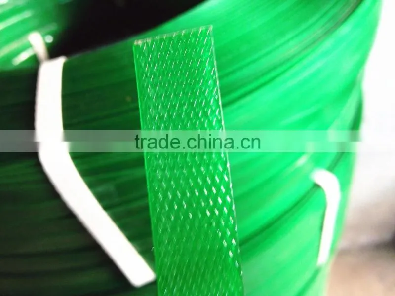 Green color 16mm PET packing belt for carton strapping