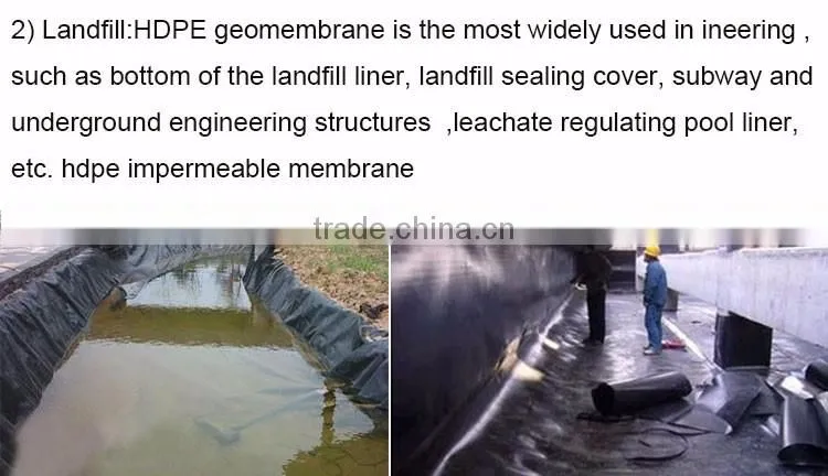 hdpe geomembrane fish pond liner