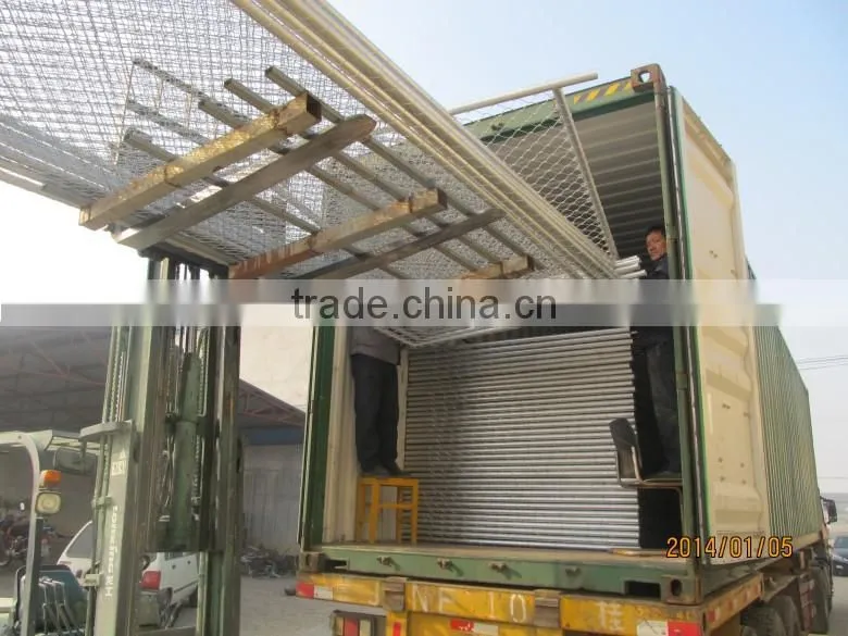 Galvanized chain link temporary fence