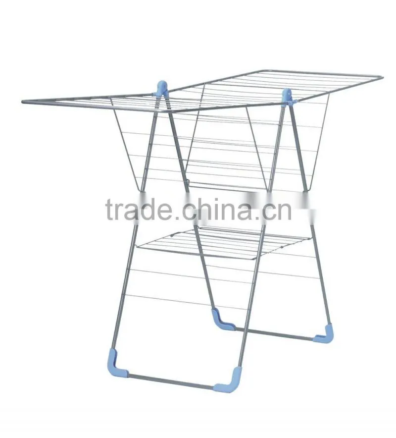 Telescopic double rols cloth dryer and rack with stoarage rack