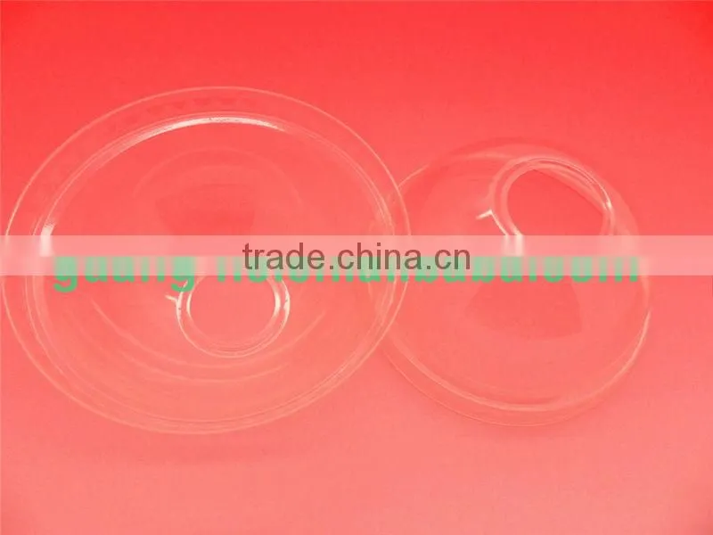 100%compostable pollution-free transparent plastic dome PLA cold drink cup lids