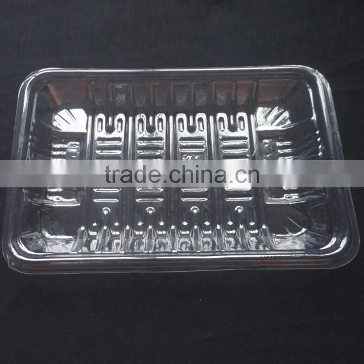 Selling food grade PS disposable plastic take away lunch box with compartment