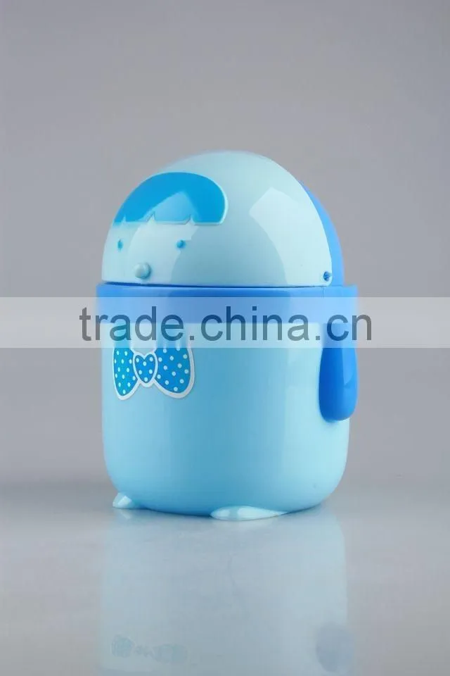 Household Garbage Can/Desktop bin With Cartoon Patterns Plastic Trash Can