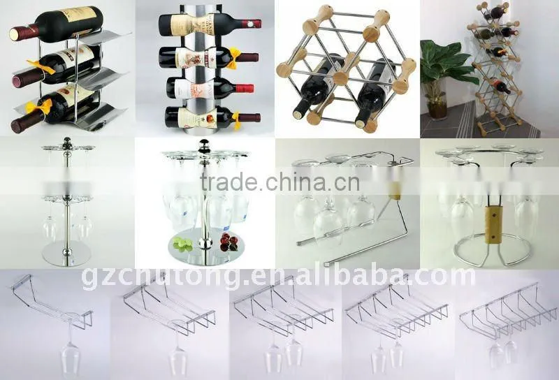 Wine bottle display rack / Metal wine rack / Aluminum wine rack