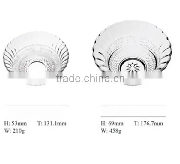 China Wholesales High Quality Cheap Cutting Glass Bowl