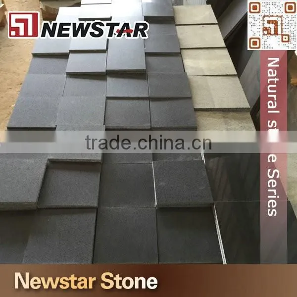 Exterior paving stone wall cladding stone black basalt