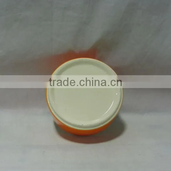 Ceramic Dog Bowl With Orange Color