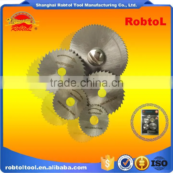 6pcs set HSS circular saw with mandrel shank cut off wheel dremel die grinder rotary tool cut pipe wood metal