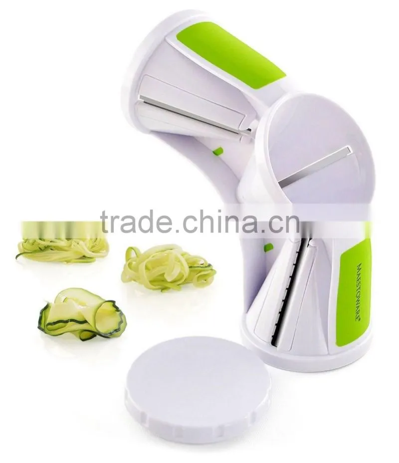 Tri-Blade Spiral Slicer - Spiralizer Cutter Veggie Pasta Maker Cuts Zucchini & Other Vegetables