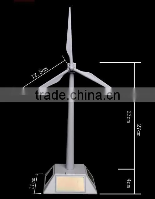 Plastic Desktop Model-Solar Powered Windmills Wind Turbine Science Education Toy