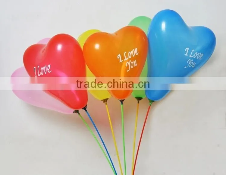 Wedding Balloons Decoration Wholesale Heart Shape I Love You Latex Free Balloon Printed Balloon Wholesale