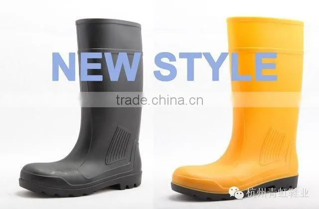 pvc wellies safety working boots for men