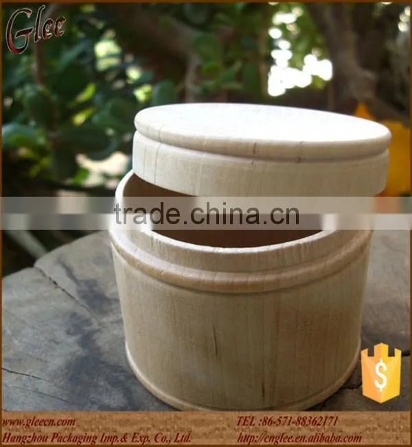 Round Wood Box