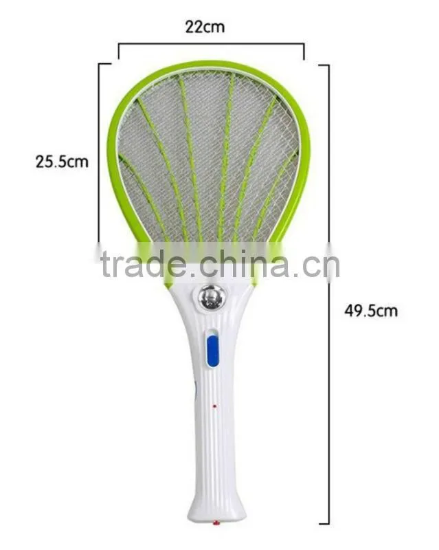ZHOUYU unique design efficient electronic mosquito swatter with light