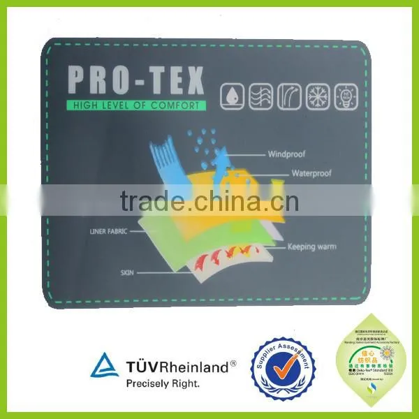custom printed cotton woven wash care label