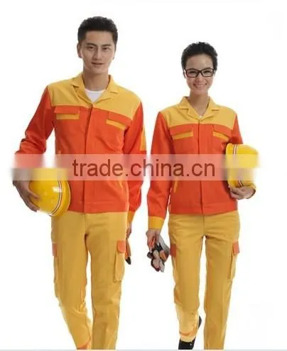 ORANGE NEW DESIGN workwear uniforms OEM MANUFACTURER made in China