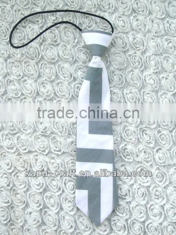 Fancy design cotton boys chevron tie wholesale