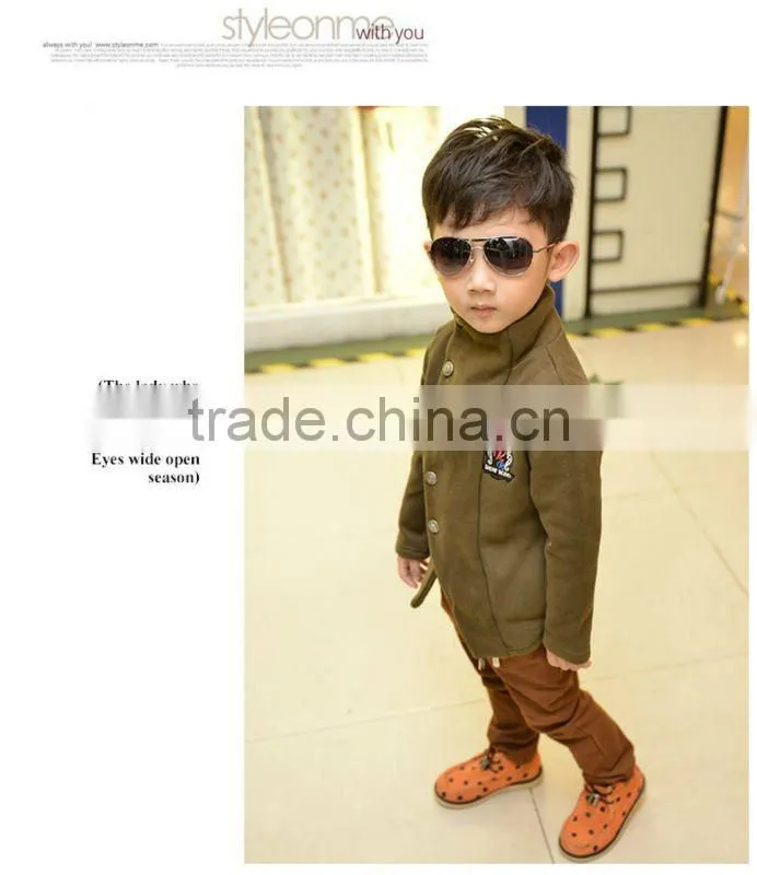 High Quality Dark Blue British Style Kids Winter Coats