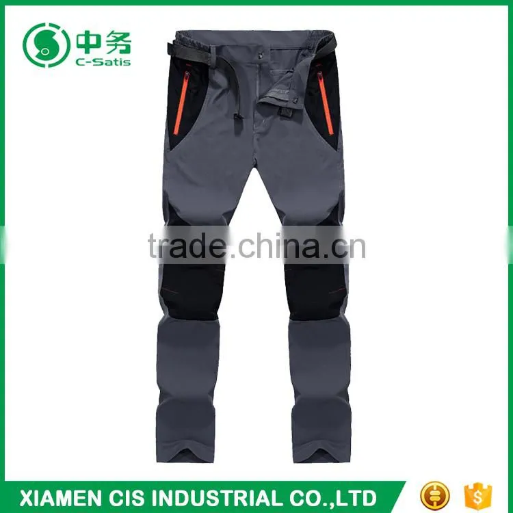 Hot Sale Waterproof Quick Dry Softshell Outdoor Climbing Hiking Pants for Men