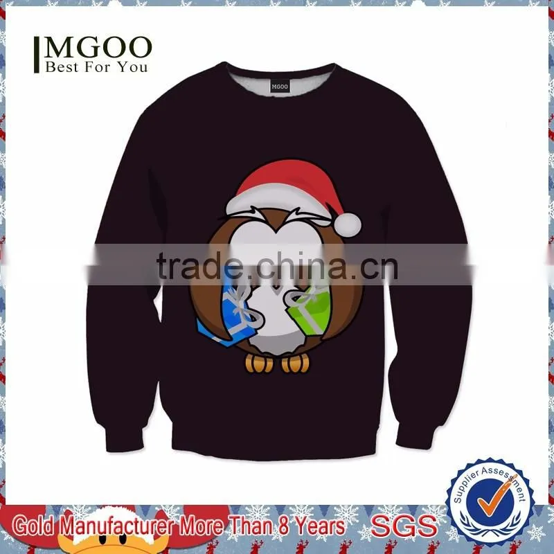 MGOO OEM Privated Label Custom Crewneck Sweatshirt Wholesale Christmas Pullover Sweatshirts Fleece Sweatshirt For Winter