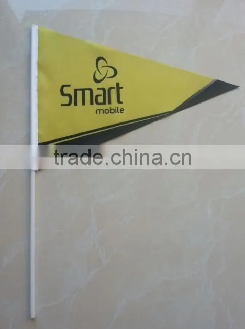 high quality design polyester hand flag