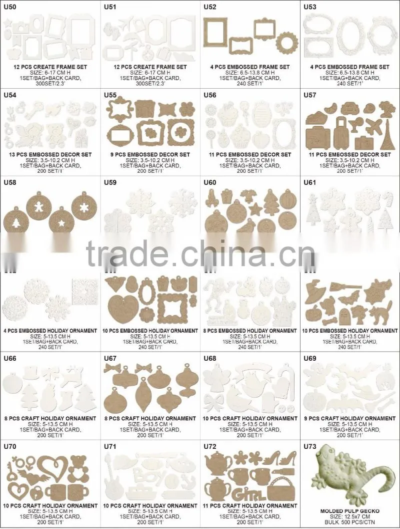 Gecko molded pulp, craft paper