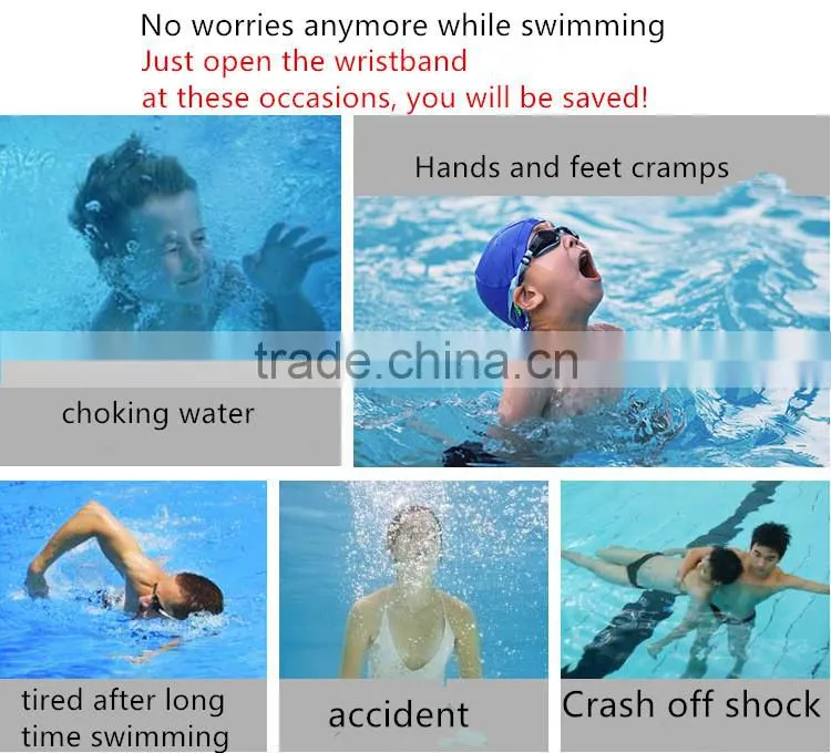Drowning Swim lifesaving Bracelet Airbag AirBottle Drowning Rescure Wristband