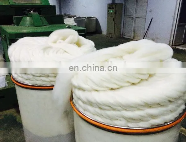 China combed Cashmere Tops Roving White16.0-18.0Micron 44mm