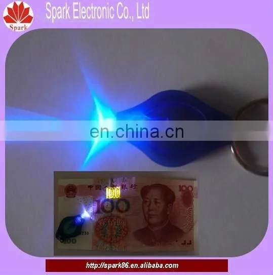 custom printed logo promotional mini led flash ligh key chains