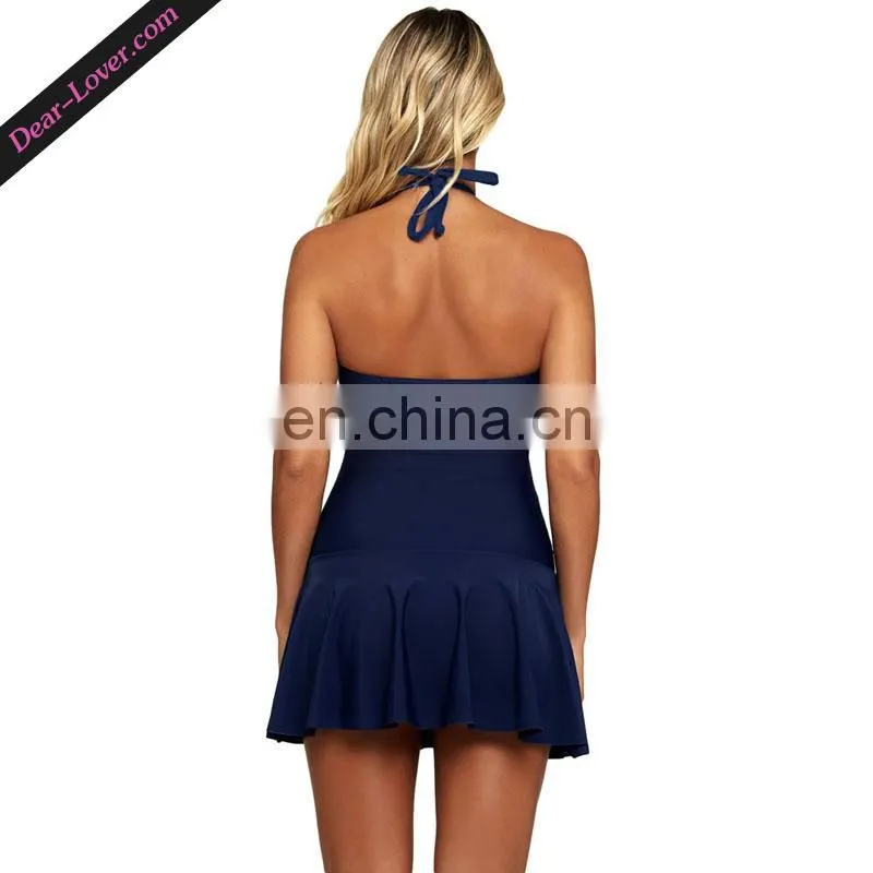 Wholesale Sexy One Piece Halter Modest Swimwear