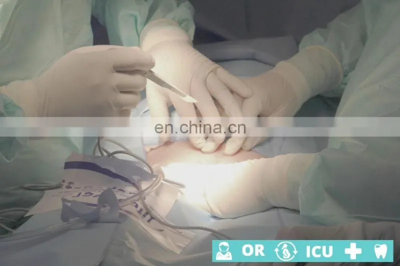 Yellow comfortable High quality Hospital Surgical Disposable Gown